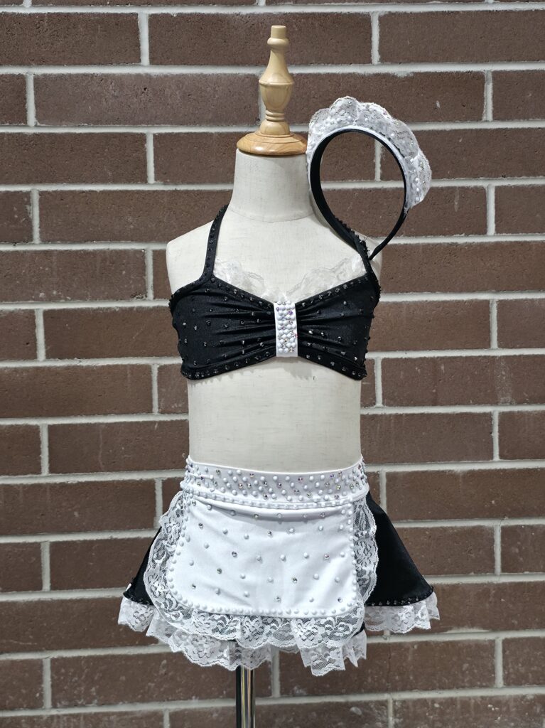 Black and White Maid 2 Piece Jazz for sale