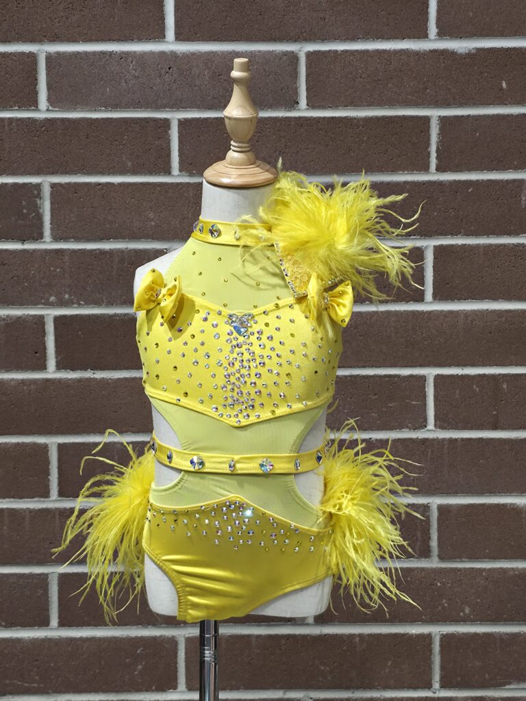 Yellow Cutout One Piece Jazz for sale